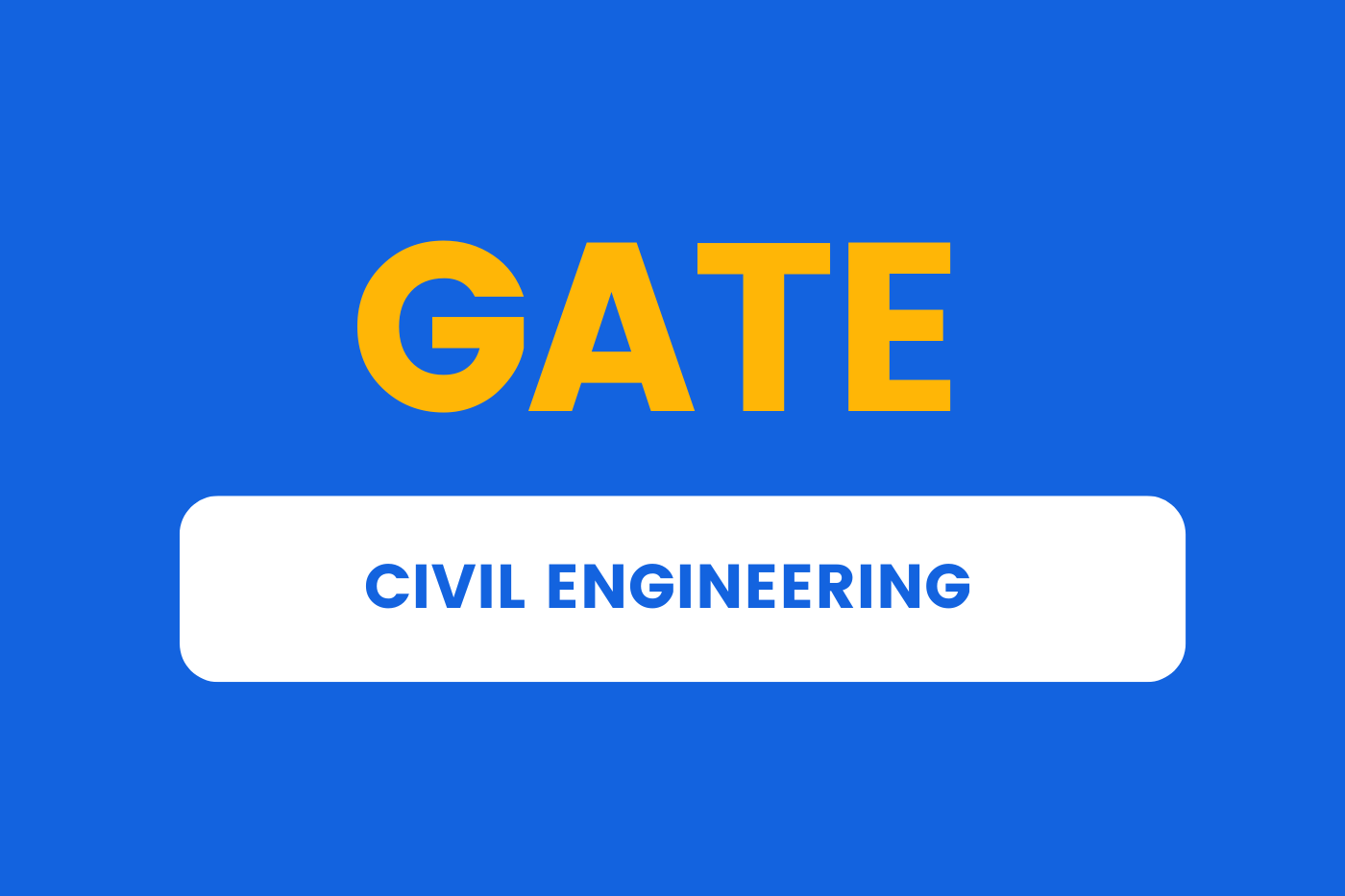 Gate in Civil Engineering