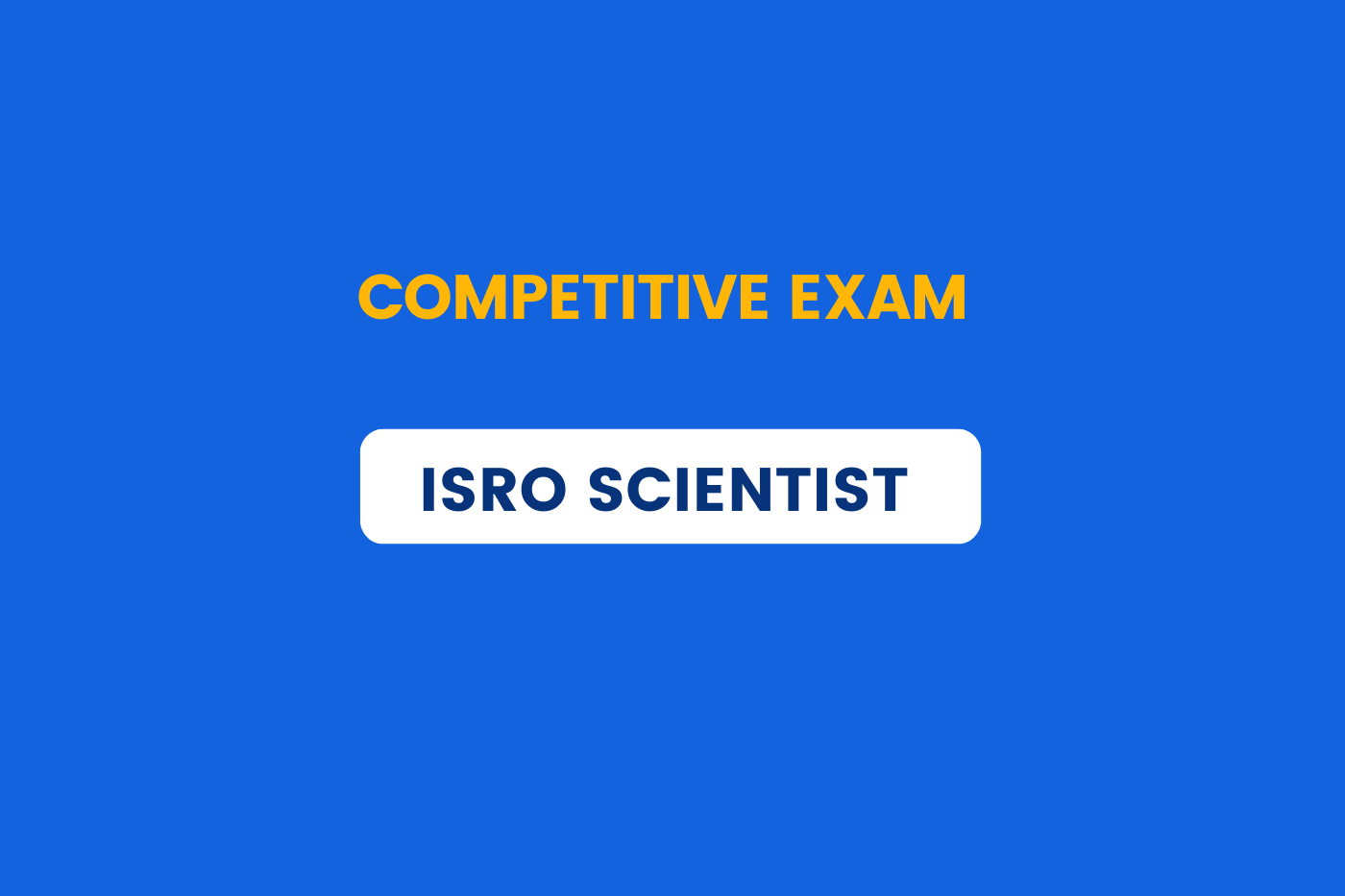 ISRO Scientist Coaching